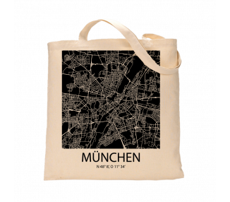 Jutebeutel nature \\"München Sky Block negativ\\" Zubehör & Geschenke 9,99 €