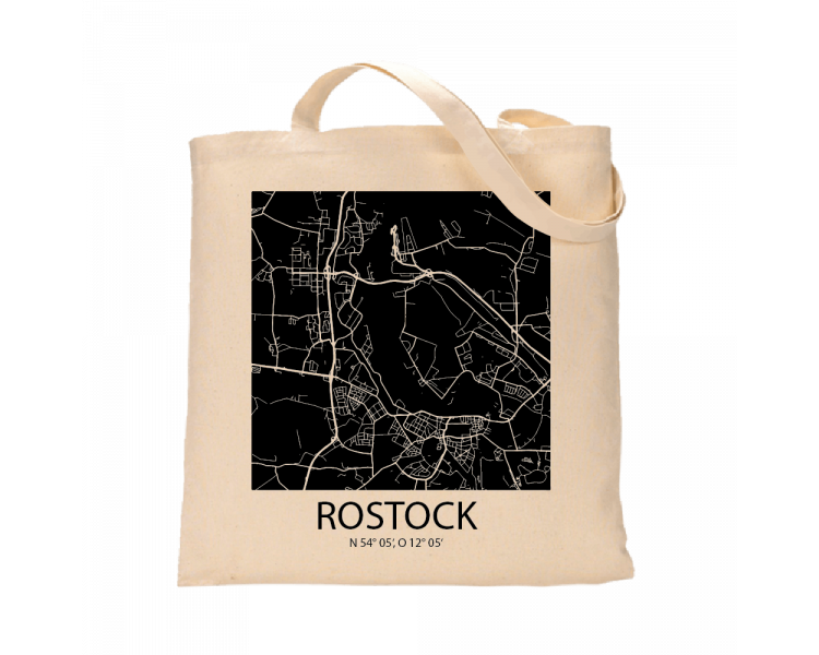 Jutebeutel nature \\"Rostock Sky Block negativ\\" Zubehör & Geschenke 9,99 €