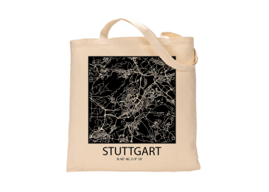 Jutebeutel nature \\"Stuttgart Sky Block negativ\\" Zubehör & Geschenke 9,99 €