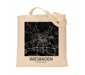 Jutebeutel nature \\"Wiesbaden Sky Block negativ\\" Zubehör & Geschenke 9,99 €