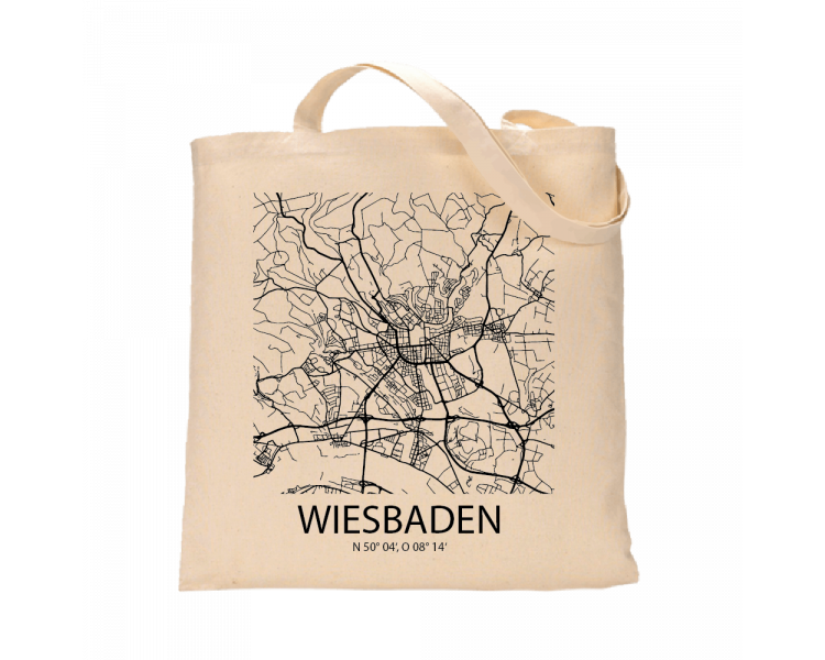 Jutebeutel nature \\"Wiesbaden Sky Block\\" Zubehör & Geschenke 9,99 €