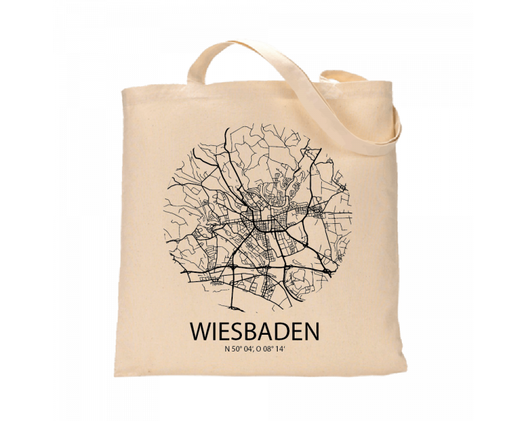 Jutebeutel nature \\"Wiesbaden Sky Eye\\" Zubehör & Geschenke 9,99 €