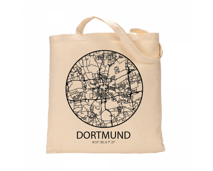 Jutebeutel nature \\"Dortmund Sky Eye mit Kontur\\" Zubehör & Geschenke 9,99 €