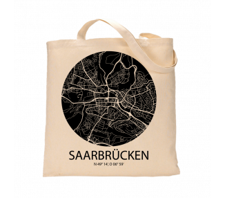 Jutebeutel nature \\"Saarbrücken Sky Eye negativ\\" Zubehör & Geschenke 9,99 €