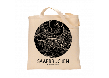 Jutebeutel nature \\"Saarbrücken Sky Eye negativ\\" Zubehör & Geschenke 9,99 €