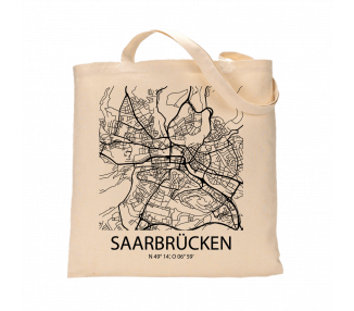 Jutebeutel nature \\"Saarbrücken Sky Block\\" Zubehör & Geschenke 9,99 €