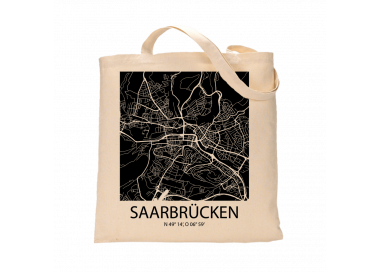Jutebeutel nature \\"Saarbrücken Sky Block negativ\\" Zubehör & Geschenke 9,99 €