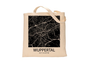 Jutebeutel nature \\"Wuppertal Sky Block negativ\\" Zubehör & Geschenke 9,99 €