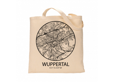 Jutebeutel nature \\"Wuppertal Sky Eye Kontur\\" Zubehör & Geschenke 9,99 €