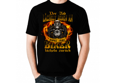 Der Tod lächelt jeden an - doch nur biker lächeln zurück T-Shirt Hoodie Cars & Bikes 18,90 €
