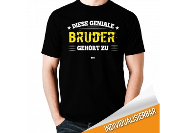 Dieser geniale Bruder gehört zu... T-Shirt Hoodie Baby & Familie  18,90 €