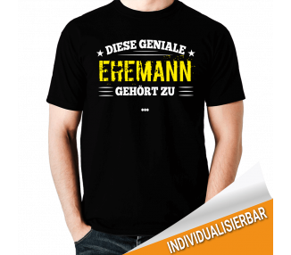 Dieser geniale Ehemann gehört zu... T-Shirt Hoodie Baby & Familie  18,90 €