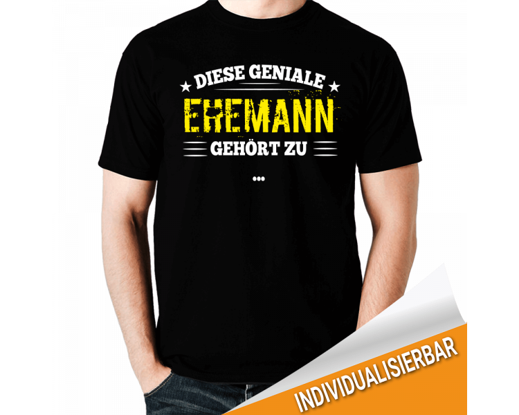 Dieser geniale Ehemann gehört zu... T-Shirt Hoodie Baby & Familie  18,90 €
