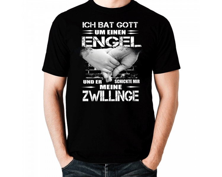 Ich bat Gott um einen Engel Zwillinge T-Shirt Hoodie Baby & Familie  18,90 €