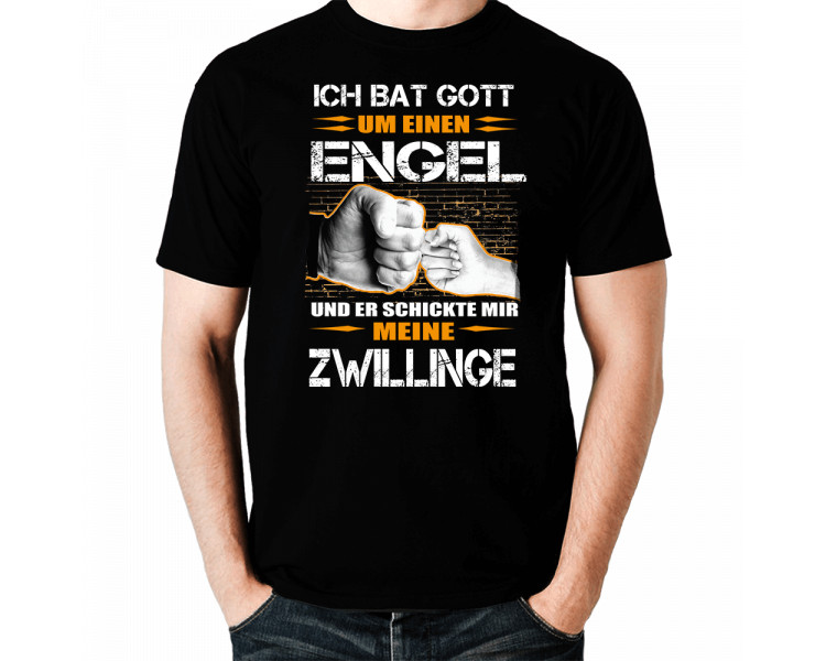 Ich bat Gott um einen Engel Zwillinge T-Shirt Hoodie 2 Baby & Familie  18,90 €