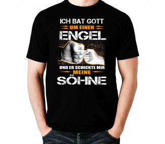 Ich bat Gott um einen Engel Söhne T-Shirt Hoodie 2 Baby & Familie  18,90 €