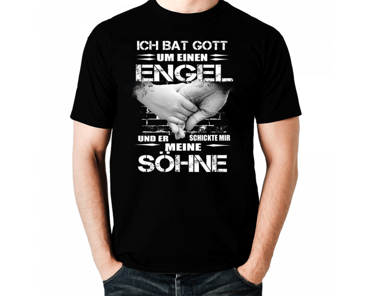 Ich bat Gott um einen Engel Söhne T-Shirt Hoodie Baby & Familie  18,90 €