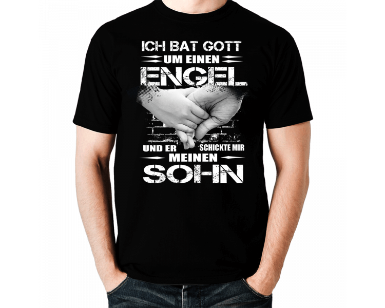 Ich bat Gott um einen Engel Sohn T-Shirt Hoodie 2 Baby & Familie  18,90 €