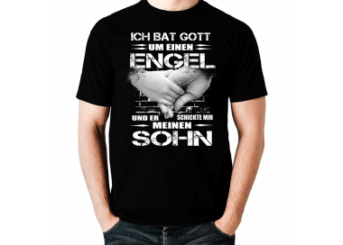 Ich bat Gott um einen Engel Sohn T-Shirt Hoodie 2 Baby & Familie  18,90 €