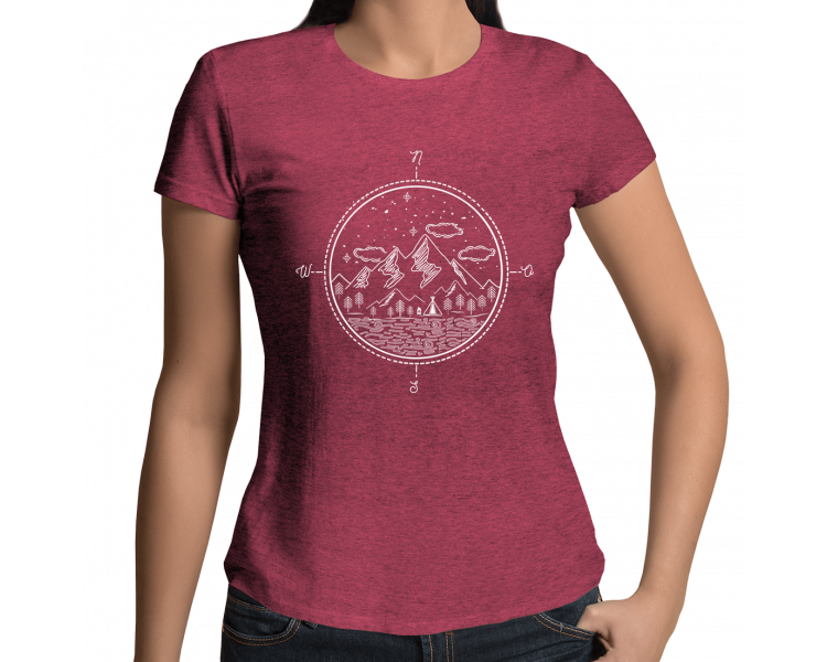 Kompass Outdoor Camping T-Shirt Damenshirt Sport & Freizeit 18,90 €