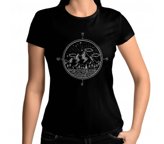 Kompass Outdoor Camping T-Shirt Damenshirt Sport & Freizeit 18,90 €