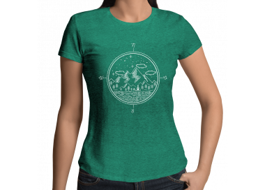 Kompass Outdoor Camping T-Shirt Damenshirt Sport & Freizeit 18,90 €