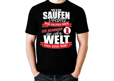 Wir saufen Vodka, wir saufen Bier ... Fun T-Shirt WM Shirts 18,90 €