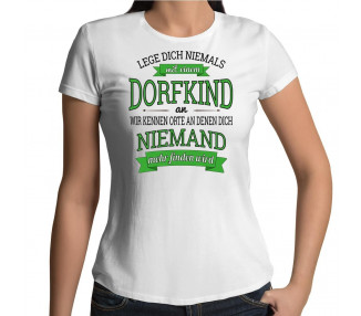 Leg dich niemals mit einem Dorfkind an... T-Shirt Hoodie Party, Fun & Urlaub 18,90 €