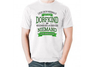 Leg dich niemals mit einem Dorfkind an... T-Shirt Hoodie Party, Fun & Urlaub 18,90 €