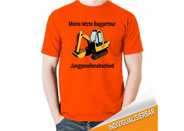 Meine letzte Baggertour JGA T-Shirt JGA 16,50 €