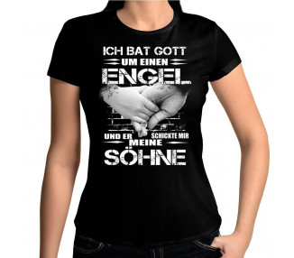 Ich bat Gott um einen Engel Söhne T-Shirt Hoodie Baby & Familie  18,90 €