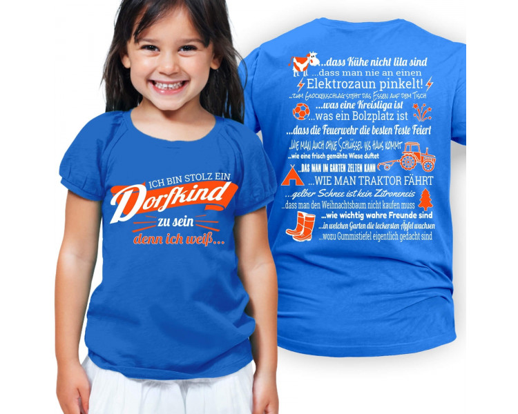 Ich bin stolz ein Dorfkind zu sein - denn ich weiss...Kinder T-Shirt Hoodie Baby & Familie  14,90 €