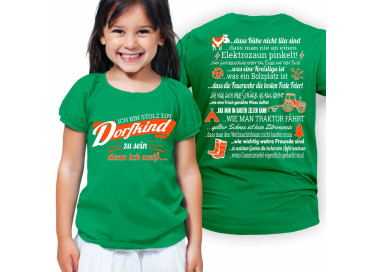 Ich bin stolz ein Dorfkind zu sein - denn ich weiss...Kinder T-Shirt Hoodie Baby & Familie  14,90 €