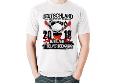 Deutschland - Wir kommen um zu siegen T-Shirt WM Titelverteidigung Russland 2018 WM Shirts 18,90 €
