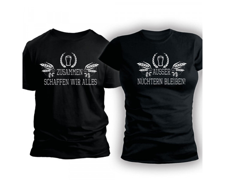 Zusammen schaffen wir alles ALKOHOL Party T-Shirt Hoodie Paar-Shirts 30,00 €
