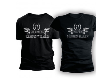 Zusammen schaffen wir alles ALKOHOL Party T-Shirt Hoodie Paar-Shirts 30,00 €
