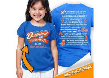 Ich bin stolz ein Dorfkind aus... zu sein - denn ich weiss...Kinder T-Shirt Hoodie Baby & Familie  14,90 €