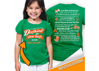 Ich bin stolz ein Dorfkind aus... zu sein - denn ich weiss...Kinder T-Shirt Hoodie Baby & Familie  14,90 €