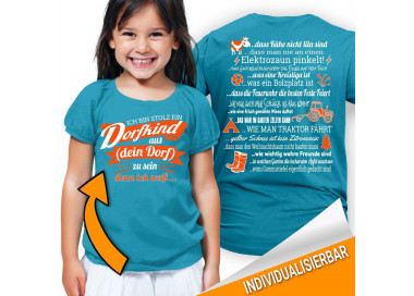 Ich bin stolz ein Dorfkind aus... zu sein - denn ich weiss...Kinder T-Shirt Hoodie Baby & Familie  14,90 €